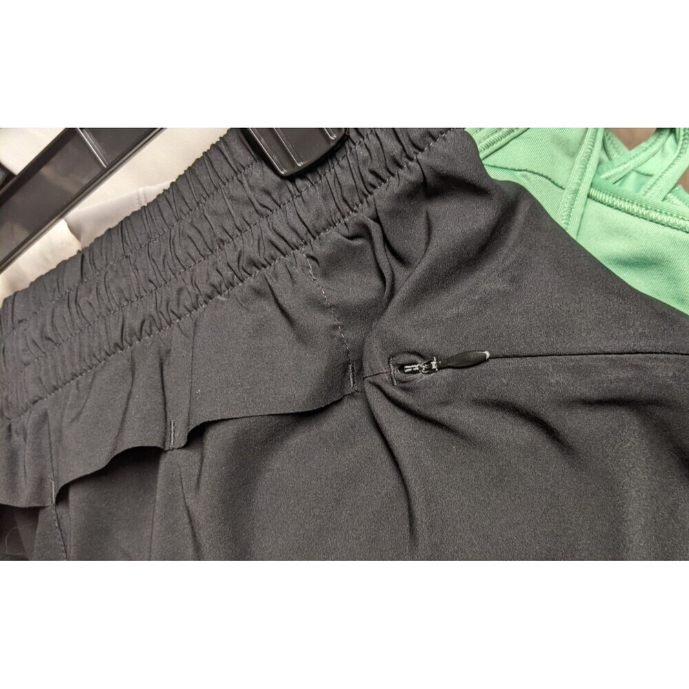 Women's ATHLETA Black Lined Running Shorts 4.25" Mesh Trimmed XS - Picture 9 of 12